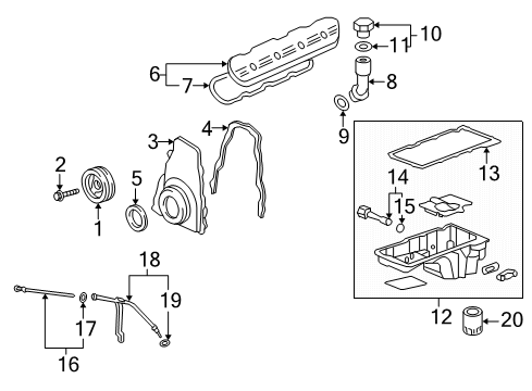 2007 GMC Yukon Filters Filler Tube Diagram for 12574386