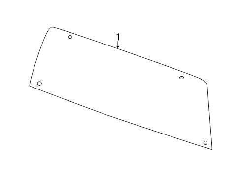 2014 Ram 1500 Back Glass BACKLITE Diagram for 55277407AA