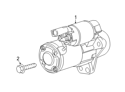 2017 Chevrolet Colorado Starter Starter Diagram for 12674768