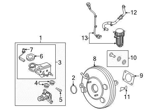 2017 Hyundai Tucson Hydraulic System Booster Assembly-Brake Diagram for 59110-D3200
