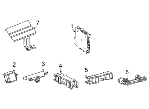 2022 Toyota Sienna Keyless Entry Components Computer Diagram for 899H0-08060