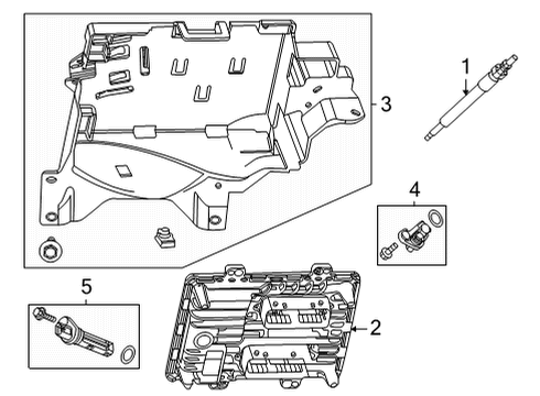 2022 GMC Yukon XL Ignition System Mount Bracket Diagram for 84294002