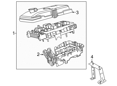 2018 Chrysler Pacifica Fuse & Relay Power Distribution Center Diagram for 68338723AA