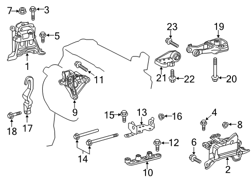 2019 Toyota Corolla Automatic Transmission Torque Converter Diagram for 32000-12500