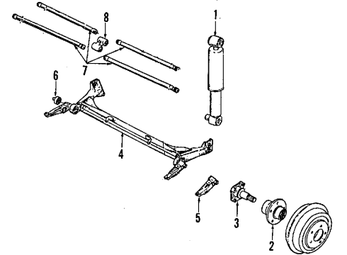 1990 Dodge Monaco Brake Components Brake Rotor Diagram for 5003572AA