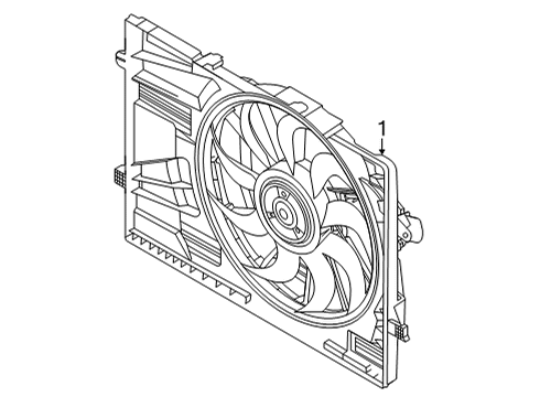 2022 Hyundai Tucson Cooling Fan BLOWER ASSY Diagram for 25380-CW700