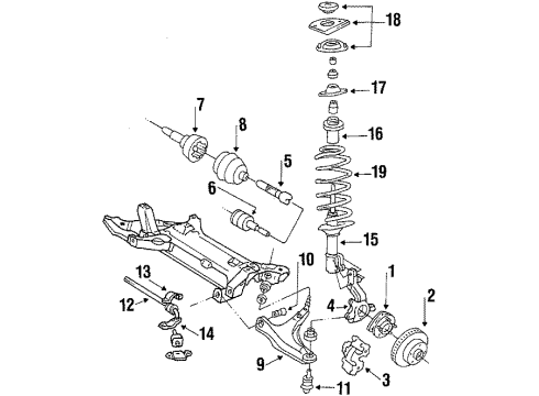 1984 Dodge Rampage Rear Suspension BUSHING-Rear Spring SHACKLE Diagram for 3643989