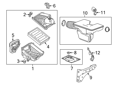 2016 Chevrolet Silverado 1500 Filters Outlet Duct Diagram for 85002134