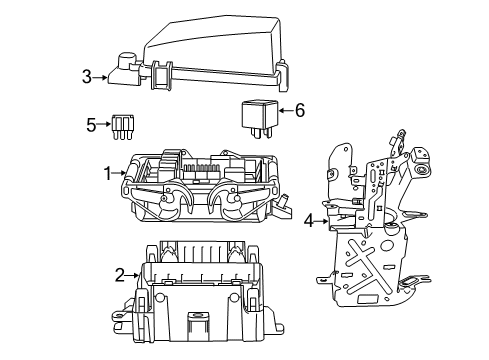 2014 Chevrolet SS Fuse & Relay Block Asm-Accessory Wiring Junction Diagram for 92291800