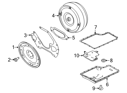 2011 Ford F-250 Super Duty Automatic Transmission Converter Diagram for CC4Z-7902-A