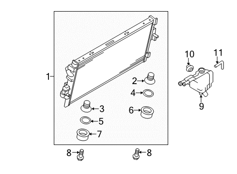 2014 Ford F-350 Super Duty Intercooler Thermostat Diagram for BC3Z-8575-B