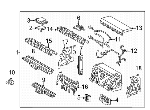 2021 Toyota Mirai Battery Computer Diagram for 89890-62010