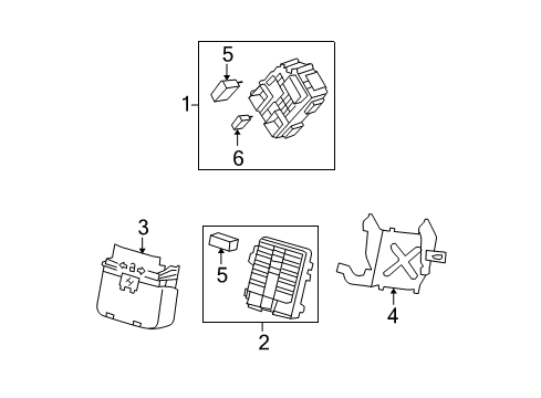 2008 Chevrolet Suburban 2500 Fuse & Relay Block Asm-Body Wiring Harness Junction Diagram for 20813087