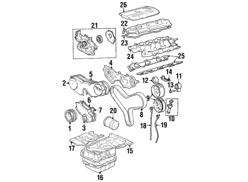 1996 Toyota Avalon Filters Fuel Filter Diagram for 23300-29045