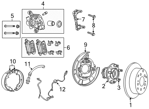 2011 Jeep Patriot Anti-Lock Brakes Plate-Rear Drum Brake Diagram for 68001747AD