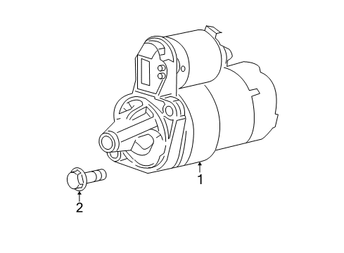 2004 Kia Spectra Starter REMAN Starter Diagram for 3610023160RU