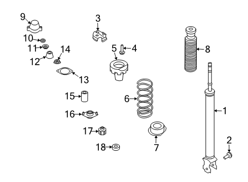 2004 Infiniti M45 Shocks & Components - Rear Bracket Assy-Rear Spring, Front RH Diagram for 55202-AG000