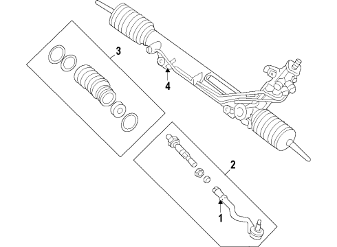 2015 BMW 740Ld xDrive P/S Pump & Hoses, Steering Gear & Linkage Tandem Pump Diagram for 32416867156