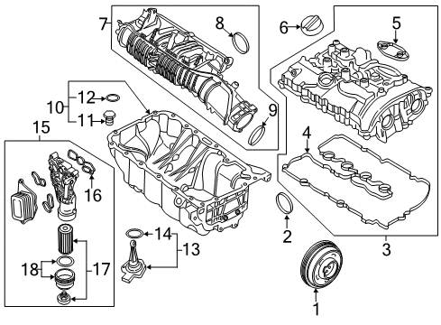 2017 BMW X1 Senders Profile-Gasket Diagram for 11128618520