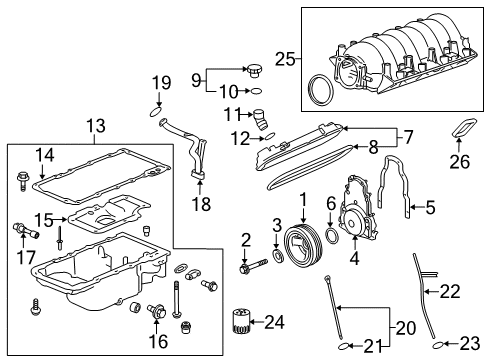 2012 Chevrolet Caprice Filters Filler Cap Diagram for 12643759