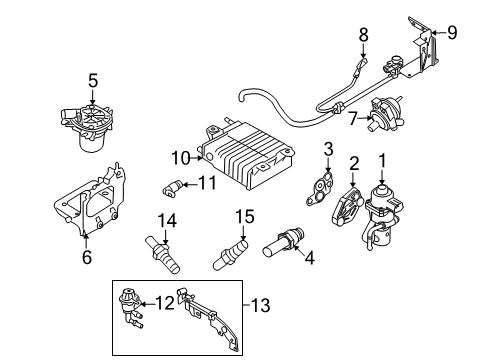 2009 Ford Focus Powertrain Control ECM Diagram for 8S4Z-12A650-ASDRM