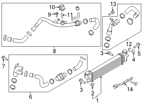 2020 Lincoln Nautilus Powertrain Control Inlet Hose Diagram for F2GZ-6F072-A