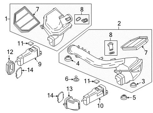 2018 BMW M4 Powertrain Control Engine Electronic Control Computer Module Diagram for 12148672514