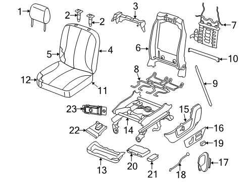 2019 Ram 1500 Classic Lumbar Control Seats Switch-LUMBAR Control Diagram for 68269185AA