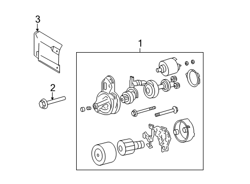 2010 Kia Sportage Starter Cover-Starter Diagram for 3611037150