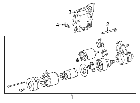 2017 Lexus LS460 Starter Insulator, Exhaust Manifold Heat, No.3 Diagram for 17169-38030