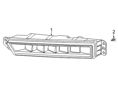 2020 Honda CR-V Fog Lamps Foglight, Left Front Diagram for 33950-TLA-A01