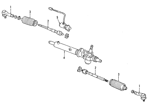 1992 Ford Probe P/S Pump & Hoses, Steering Gear & Linkage Reservoir Diagram for FO2Z3E764B