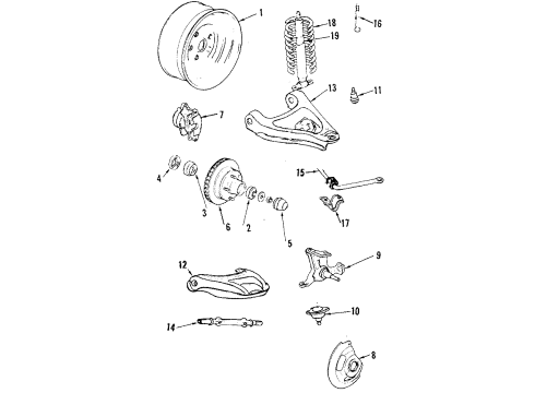 2020 Ford F-250 Super Duty Front Axle, Differential, Drive Axles, Propeller Shaft Outer Pinion Bearing Diagram for HC3Z-4561-B