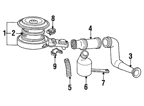 1995 Pontiac Trans Sport Powertrain Control ECM Diagram for 88961141