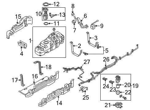 2012 Ford F-350 Super Duty Fuel Supply Cap Diagram for BC3Z-9G270-D