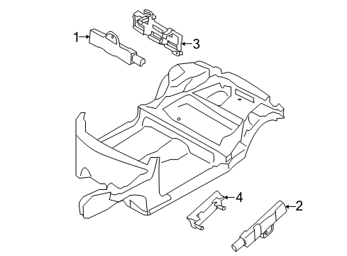 2020 Mini Cooper Countryman Keyless Entry Components RADIO REMOTE CONTROL RECEIVE Diagram for 61357928644