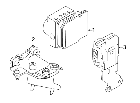 2017 Infiniti Q50 ABS Components Controller Assembly-IDM Diagram for 476A0-4HL0D