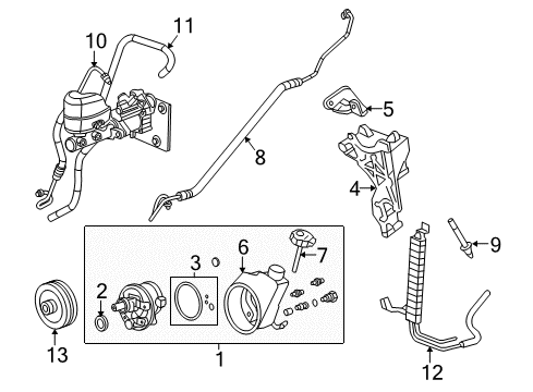 2010 Chevrolet Suburban 2500 Hydraulic Booster Booster Assembly Diagram for 19371362