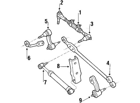 1988 GMC P3500 Steering Gear & Linkage Steering Damper Diagram for 88946670