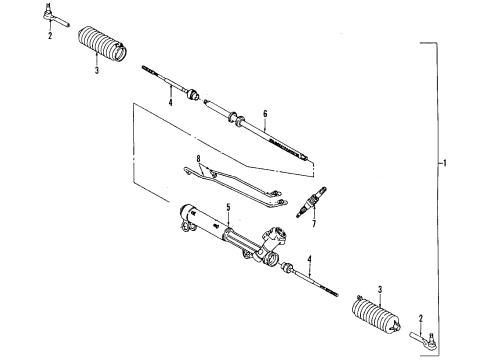 1993 Oldsmobile Cutlass Supreme P/S Pump & Hoses, Steering Gear & Linkage Power Steering Pump Diagram for 88985273