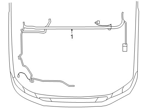 2008 Ford F-150 Wiring Harness Engine Harness Diagram for 7L3Z-12A581-EA