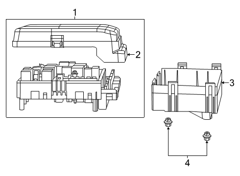 2019 Ram 1500 Fuse & Relay Pdc Diagram for 68312089AD