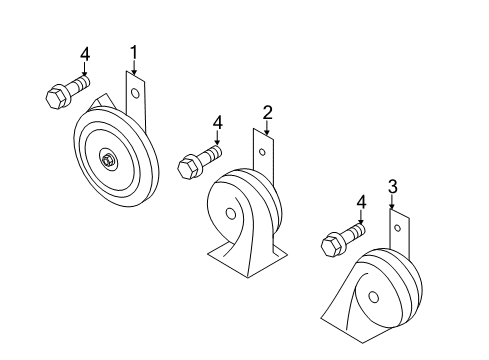 2015 Hyundai Elantra Horn Headlamp Assembly, Left Diagram for 92101-3Y500