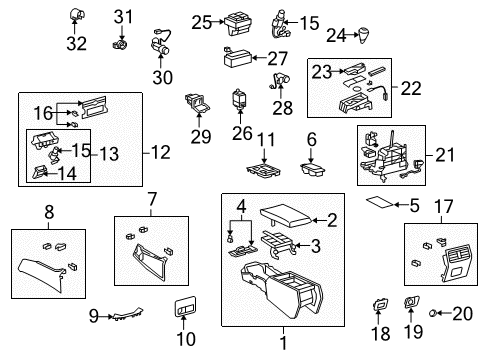 2008 Lexus LS600h Traction Control Components Lighter Diagram for 85500-50090