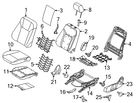 2015 Ford Fiesta Heated Seats Seat Heater Diagram for CE8Z-14D696-D