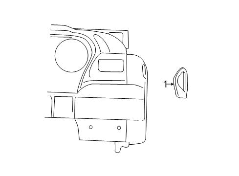 1999 Jeep Wrangler Side Repeater Lamps Lamp-Side REPEATER Diagram for 55155461AC