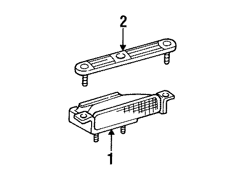 1999 Oldsmobile Intrigue Fog Lamps Lamp Asm, Front Fog (R.H. Oldsmobile) Diagram for 12336086