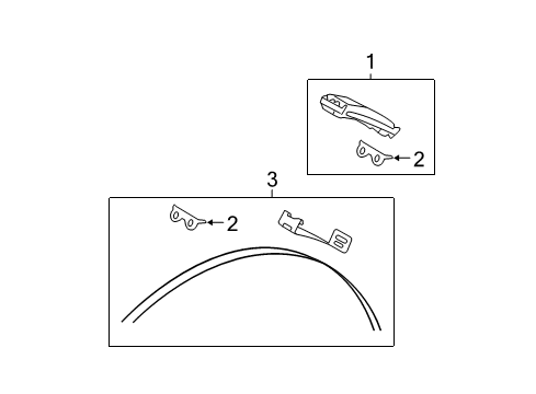 2014 Lincoln Navigator Tire Pressure Monitoring Pressure Sensor Diagram for 7L1Z-1A189-A