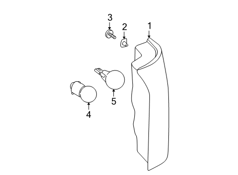2002 Saturn Vue Tail Lamps Lamp Asm, Tail Diagram for 19206828