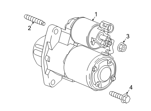 2016 Chevrolet Spark Starter Starter Diagram for 12653851